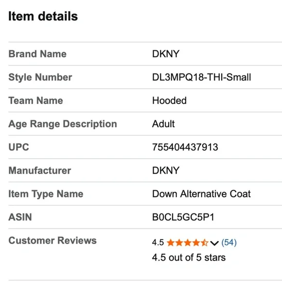 🆕NWT DKNY Hooded Long Down Alternative Puffer Jacket in 'Thistle', Size Small - Picture 11 of 11